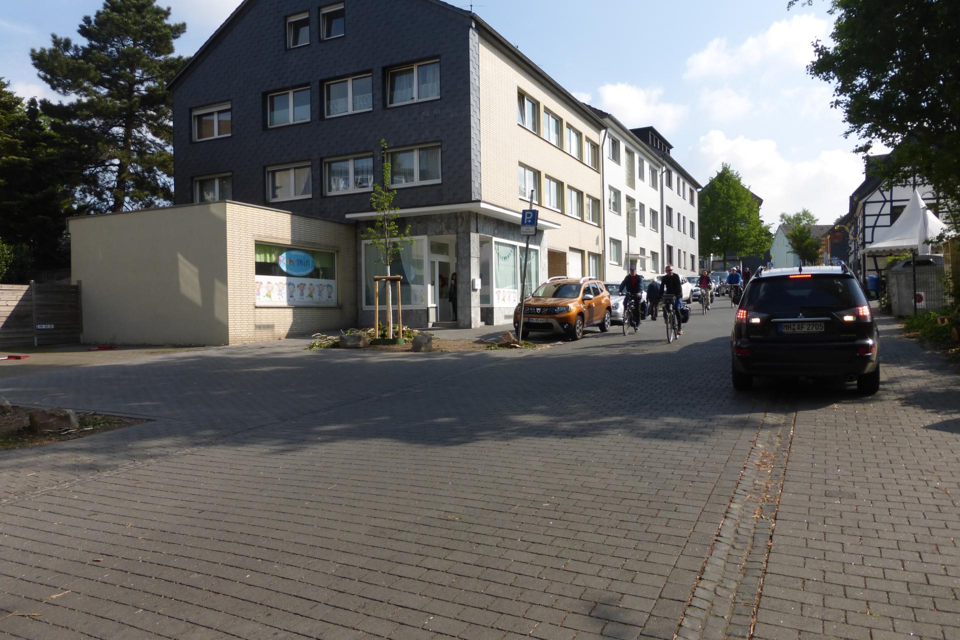 Verkehrsberuhigter Bereich in der Wertgasse