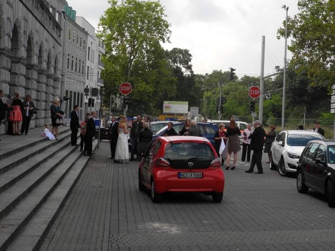 Vorplatz des Rathauses vor der ersten Umgestaltung