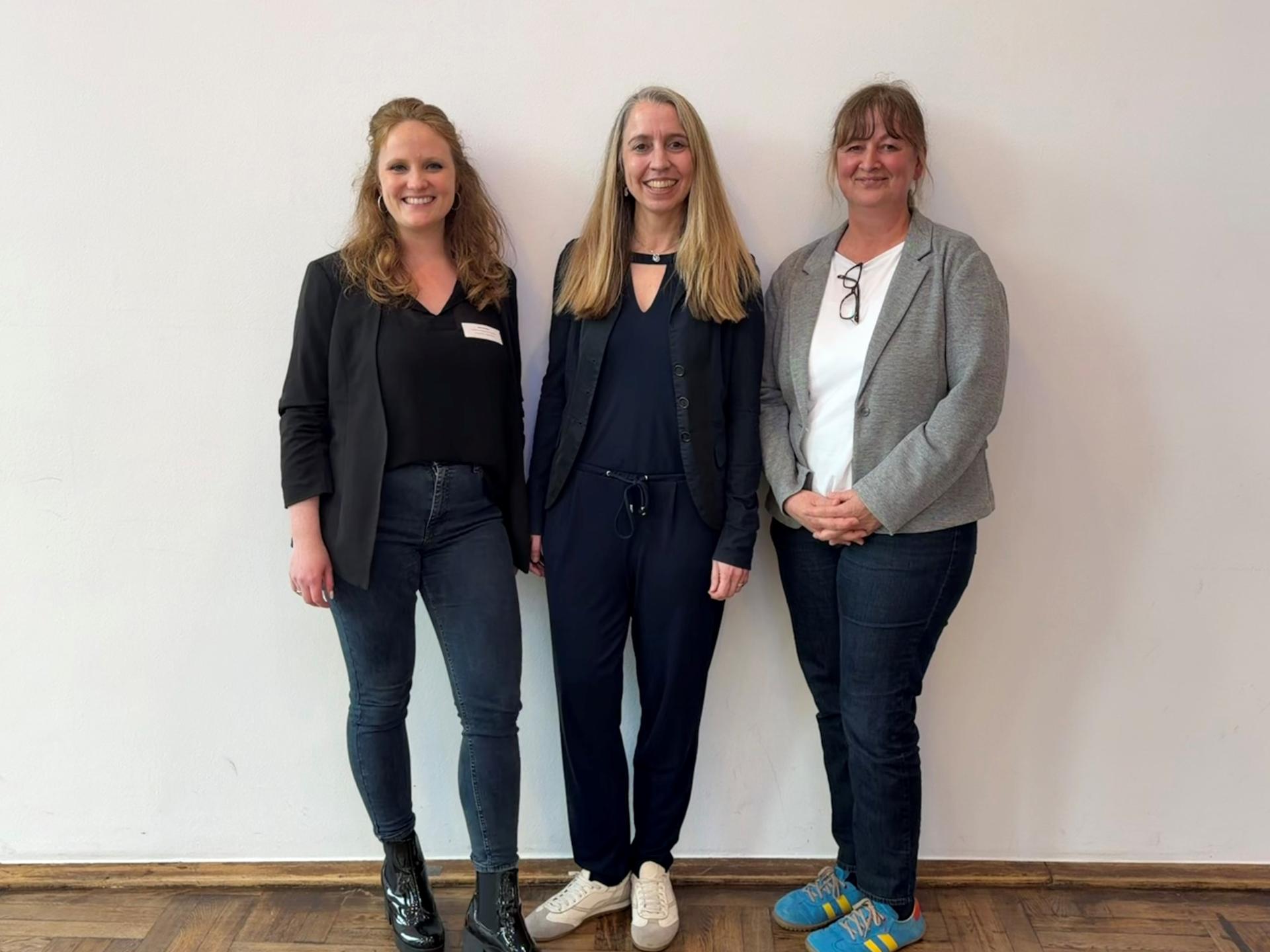 Julia Budde (Netzwerkkoordinatorin), Christiane Hünemeyer (Referentin EKO Oberhausen), Iris Roelin (Referentin EKO Oberhausen)