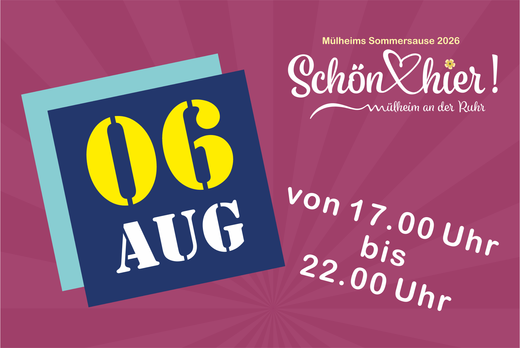 Schön hier Aug