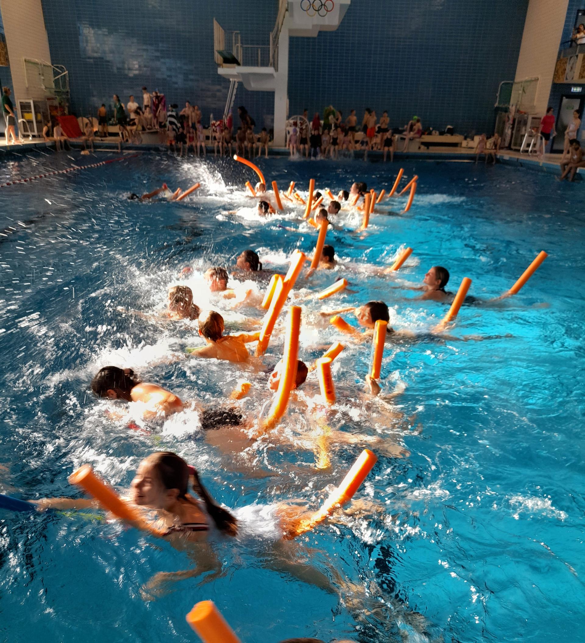 Der Lustige Schwimmwettbewerb der Grundschulen ist einer von vielen Veranstaltungen, die der VFS e. V. unterstützt.