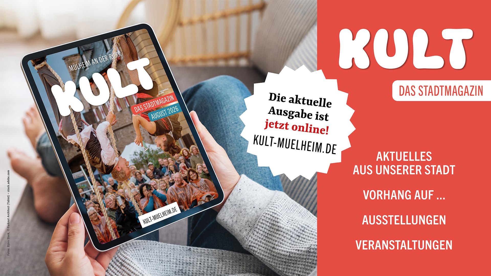 Das Coverbild des Kultmagazins Mülheims ist  aus der Ferne zu sehen. Keine besonderen Details.