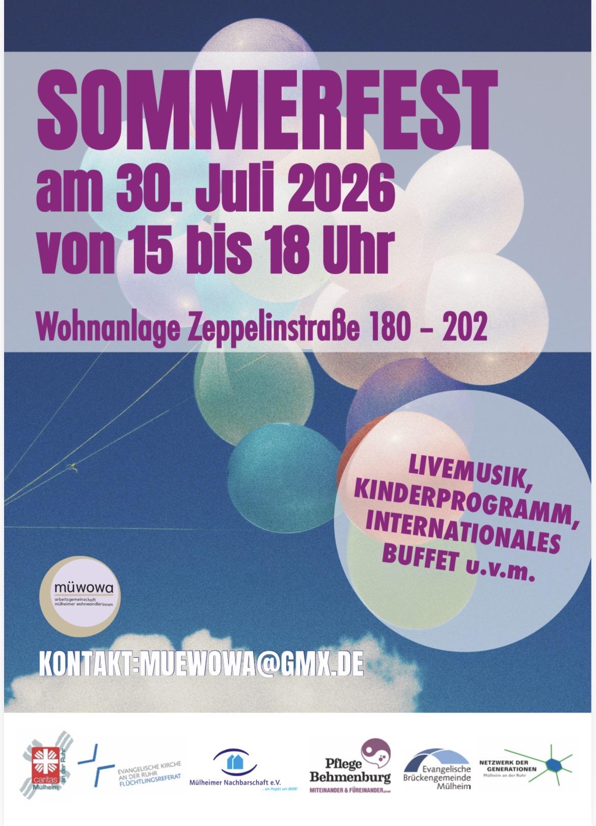 Plakat Sommerfest