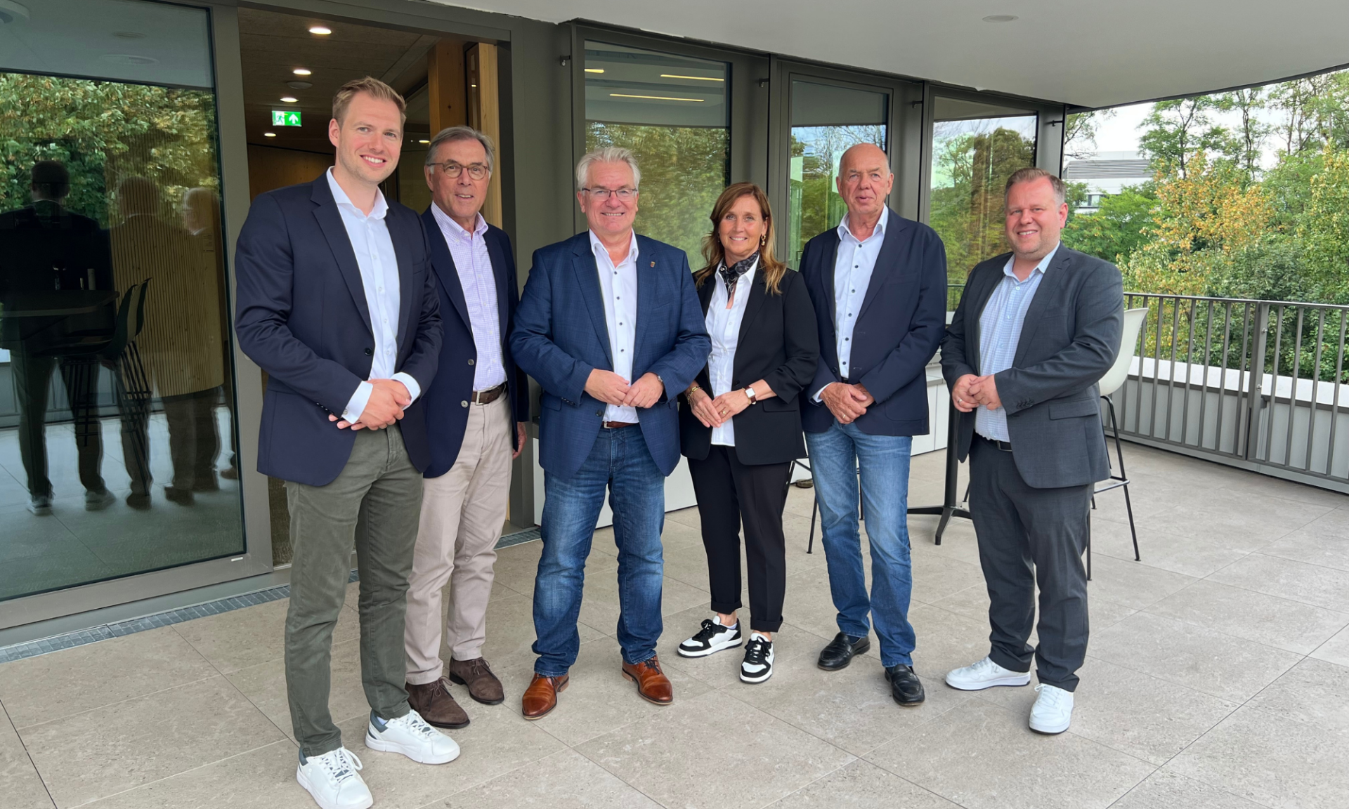 Oberbürgermeister Marc Buchholz bei der IMOBA Immobilien GmbH