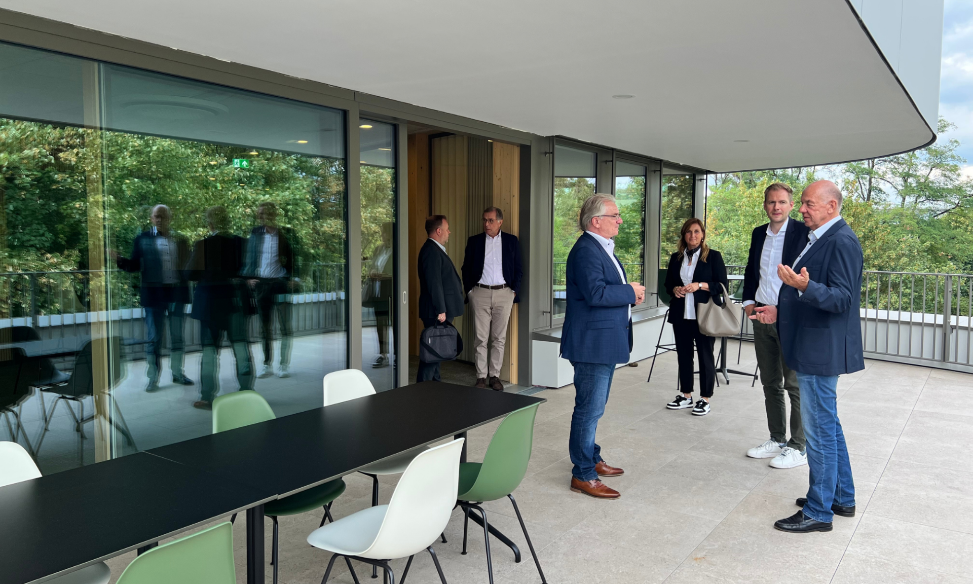 Oberbürgermeister Marc Buchholz bei der IMOBA Immobilien GmbH