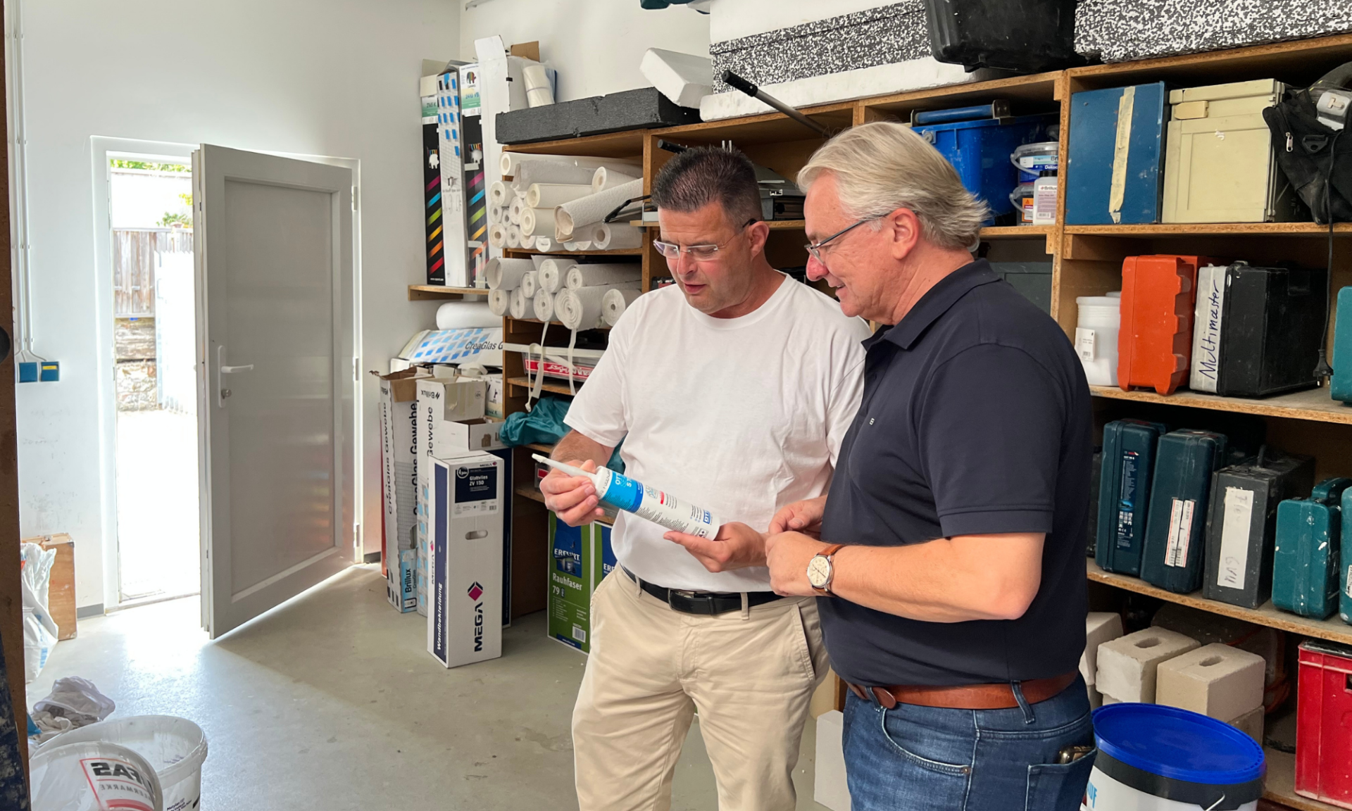 Oberbürgermeister Marc Buchholz bei Guido vom Ufer Malerbetrieb GmbH