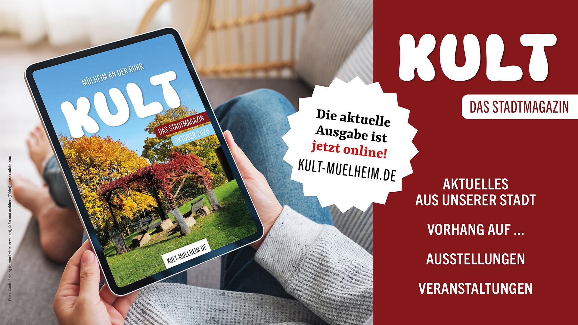 Das Coverbild des Kultmagazins Mülheims ist zu sehen. Keine besonderen Details.